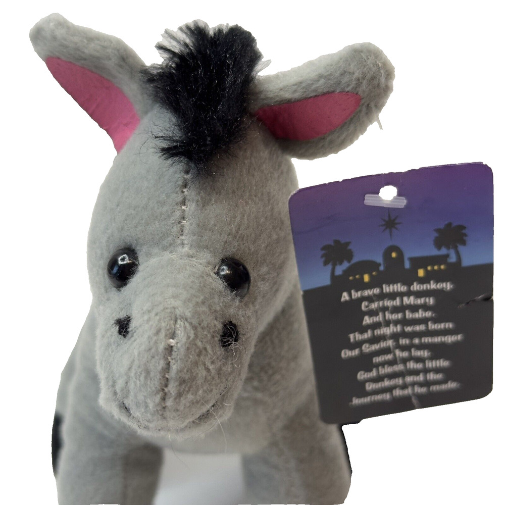 Oriental Trading Co Brave Little Donkey Jesus Mary Nativity Stuffed Animal Toy